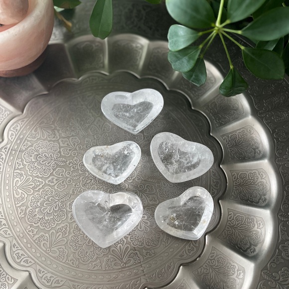 Crystal quartz heart dish - Picture 5 of 5